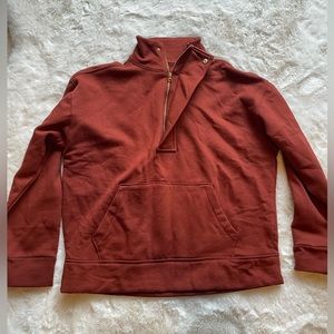 Sweatshirt, 3 quarter zip